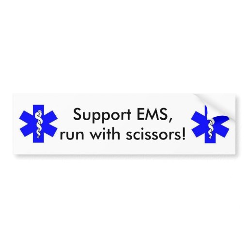 Support EMS Car Bumper Sticker Zazzle