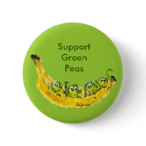 Support Green Peas Banimals Monkey Button Pin by zooogle Support Green Peas Banimals Monkey Button Pin