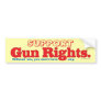Support Gun Rights Bumper Sticker
