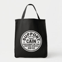 Support Herman Cain 2012 Canvas Bag