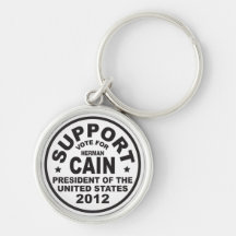 Support Herman Cain 2012 Keychain