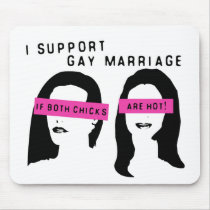 Support Hot Chicks mousepads