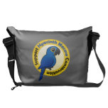 Support Hyacinth Macaw Conservation Custom Messenger Bag
