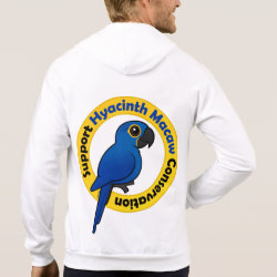 Support Hyacinth Macaw Conservation American Apparel California Fleece Zip Hoodie