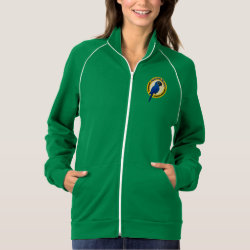 Support Hyacinth Macaw Conservation Women's American Apparel California Fleece Track Jacket