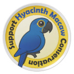 Support Hyacinth Macaw Conservation Plate