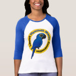 Support Hyacinth Macaw Conservation Ladies Raglan Fitted T-Shirt