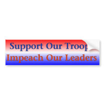 Support Impeach Sticker Bumper Stickers