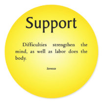 Support in Difficult Times stickers