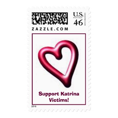 Support Katrina Victims! Postage