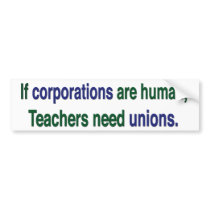 Support Labor Unions Bumper Sticker