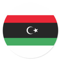 Support Libya to be Free Round Stickers
