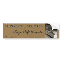 Support Literacy bumper stickers by 2lpzstudioPhoto Support Literacy bumper stickers
