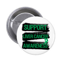 Support Liver Cancer Awareness Grunge Pins
