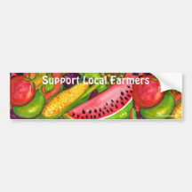 Support Local Farmers Bumper Stickers