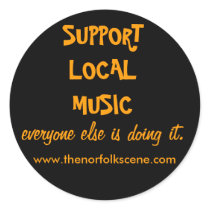 Support Local Music stickers by thenorfolkscene Support Local Music stickers