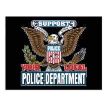 Support Local Police Post Card