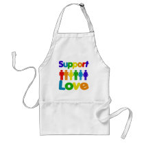 Support Love aprons by BoogieMonst Support Love aprons