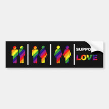 Support Love Bumper Sticker