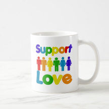 Support Love Coffee Mugs