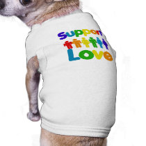 Support Love pet clothing by BoogieMonst Support Love pet clothing