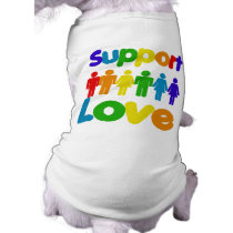 Support Love pet clothing by BoogieMonst Support Love pet clothing