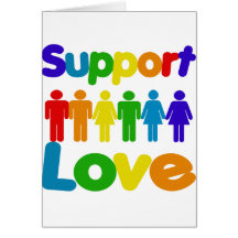 Support Love Greeting Cards