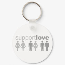 Support Love keychains