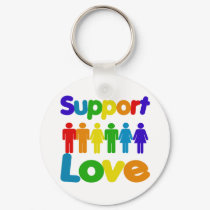 Support Love keychains