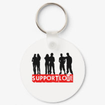 Support Love keychains