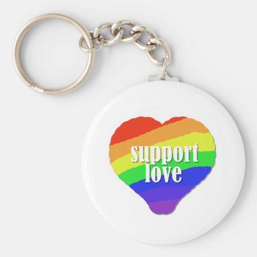 Support Love Keychains