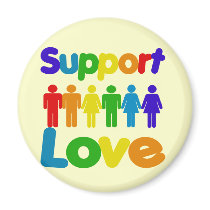 Support Love Refrigerator Magnet
