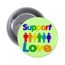 Support Love Pinback Button