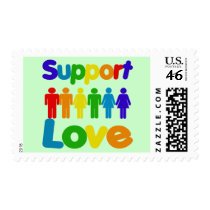 Support Love postage by BoogieMonst Support Love postage