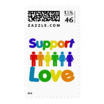 Support Love postage by BoogieMonst Support Love postage