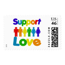 Support Love postage by BoogieMonst Support Love postage