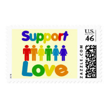 Support Love Postage Stamps