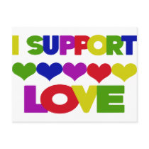 Support Love postcards by EllesPlanet Support Love postcards