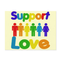 Support Love postcards by BoogieMonst Support Love postcards