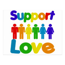 Support Love Postcards