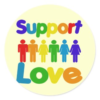 Support Love sticker