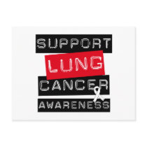 Support Lung Cancer Awareness Postcard