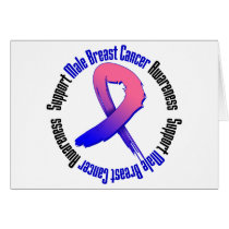 Support Male Breast Cancer Awareness Cards