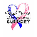 Support Male Breast Cancer Awareness t-shirts