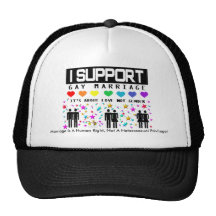 Support Marriage Mesh Hat