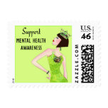 Support Mental Health Awareness DivaLime postage