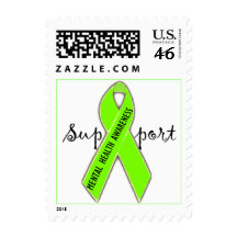 Support Mental Health Awareness/DivaLime Postage Stamps
