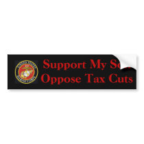 Support My Marine Son Bumper Sticker