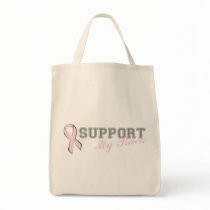Support My Rack Pink Ribbon Bag bags