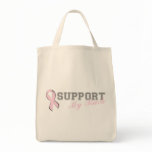 Support My Rack Pink Ribbon Bag
